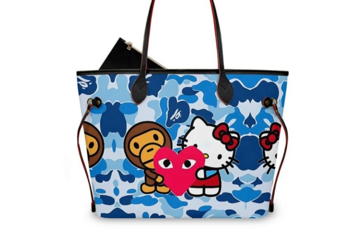 Blue Kitty x Bape Tote