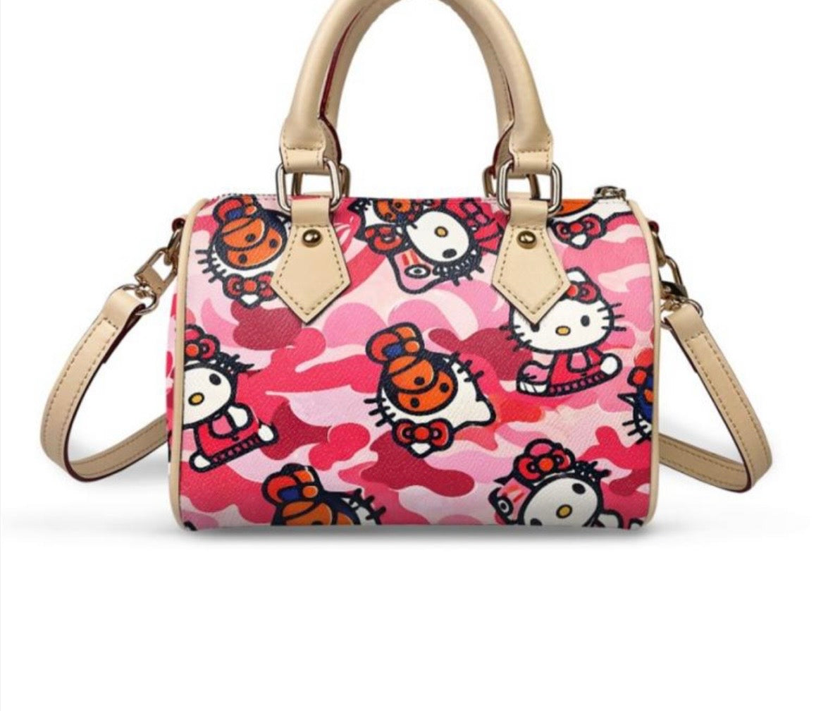 Pink Kitty x Bape Pillow Bag
